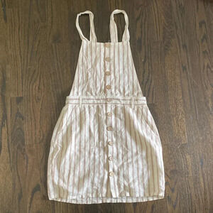 Garage Striped Overall Dress